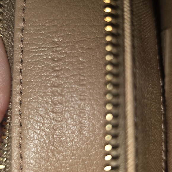 Saint Laurent Beige Top Handle Small Leather Muse Two Bag with Gold Accents - Picture 15 of 17